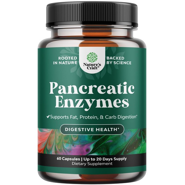 Pancreatin Digestive Enzymes Digestion for Gut Health - Pancreatic Digestive