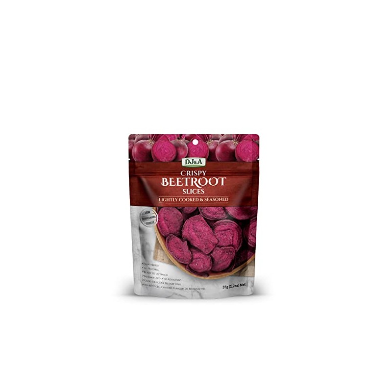 DJ&A CRISPY BEETROOT SLICES 35G - 10 Pack - Vegan