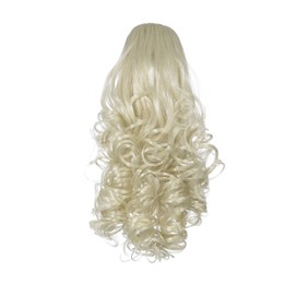 Love Hair Extensions Curly Drawstring Synthetic Hair Ponytail Colour 24 Sunlight Blonde 12 -inch