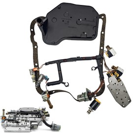 4L60E 4L65E Transmission Master Solenoid Kitcompatible with G.M EPC Shift TCC 3-2 PWM 1993-2002 Automatic Transmission Solenoid Kit W/Harness & Transmission Filter