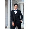 Enlision Men's Bow Tie with Pocket Square - Bow Ties