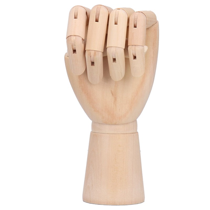 Wooden Hand Model Art Joint Puppet Decoration Artist Drawing Wood