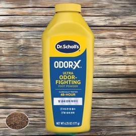 Dr. Scholl foot callus removal ODOR-X odor relieving foot powder 5 pieces 1 piece / 닥터숄 발각질제거 발각질 ODOR-X 냄새 완화 풋 파우더 5개 1개입