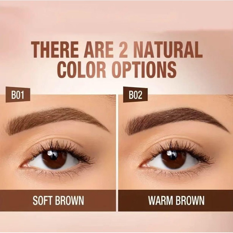 2Pcs Peel Off Eyebrow Tint Gel, Semi-Permanent Color Brow Dye,