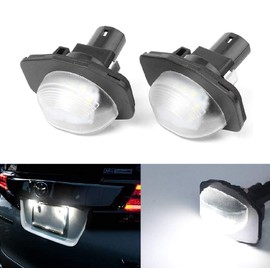 Toyota LED License Lamp, License Plate Light, 18 LED, Super White, Genuine Replacement Type, Light Unit, Toyota Alphard, Vellfire Wish, 20 Series, Corolla 140/150 Series, Sienna 30 Series, Auris Ist,