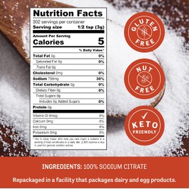 Judee’s Sodium Citrate - 2 lb - Delicious and 100% Gluten-Free & Keto-Friendly - Key for Velvety Smooth Cheese Sauces - Derived from Citric Acid - Serves as Preservative