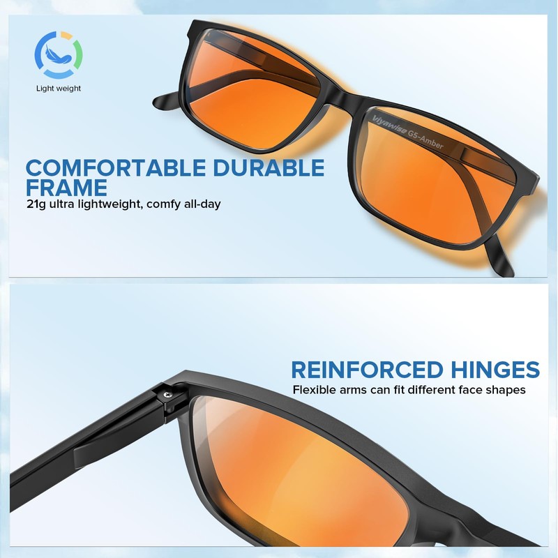 G5 Blue Light Blocking Glasses for Women & Men, Eye