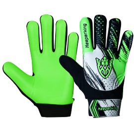 Keeperking Clawxen Goalkeeper Gloves, Boys and Girls, Junior Football Gloves, Football Player Gloves for Boys Goalkeeper Gloves (5, C3-Green)