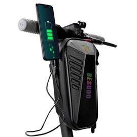 Besudo E Scooter Bag, Waterproof Scooter Handlebar Bag, 2L/3L Roller Bag, Ideal Storage Bag for E Scooter Accessories-LA005-2L