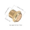 sourcing map 1/8 PT Sinter Bronze Exhaust Silencer with Brass