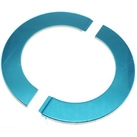 FDXGYH 2 Pcs ID 4.0" Stainless Steel Wall Split Flange Self-Adhesive Tape Round Escutcheon Plate Cover for Water Pipe Faucet Decoration Accessories