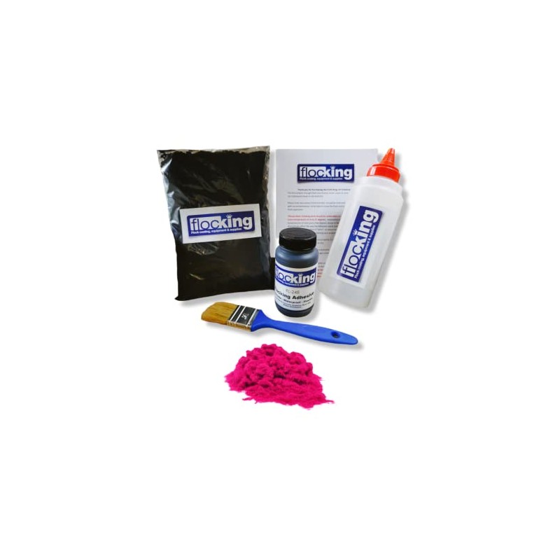 FLOC-KING DIY Flocking Kit - Hot Pink - Flock powder