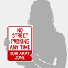 No Street Parking Any Time Tow Away Zone Sign, (SI-65239)