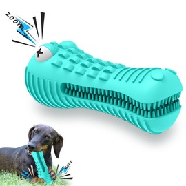 Cutiful Dog Toys for Aggressive Chewers Large Medium Breed, Indestructible Dog Chew Toys, Squeaky Interactive Tough Extremely Durable, Dogs Toothbrush Toys to Keep Them Busy