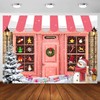 Christmas Shop Backdrop 10 x 8 ft Xmas Santa's Toy