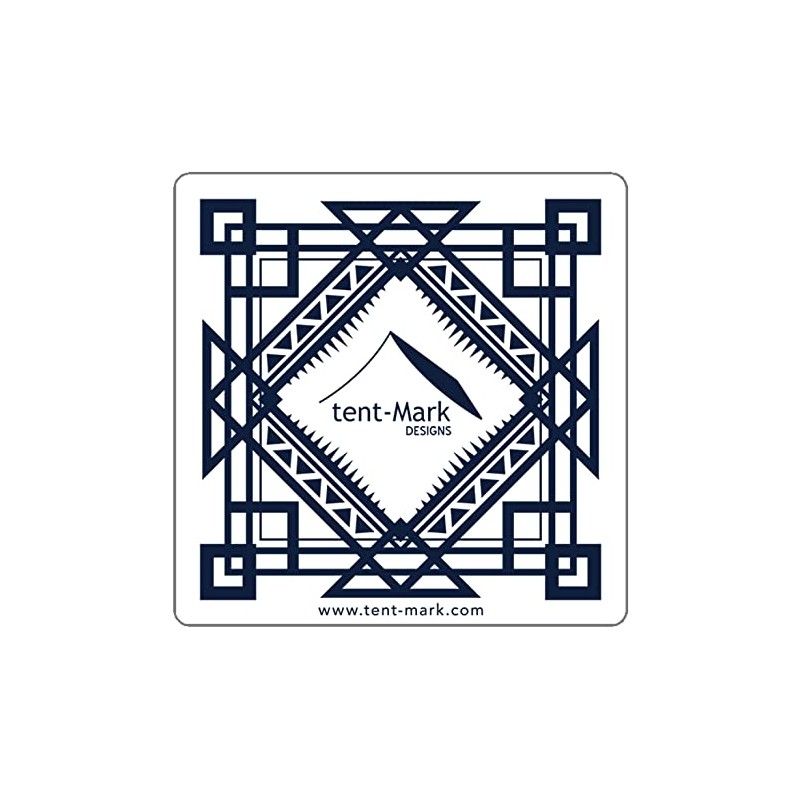 Tenmak Design Sticker [Ten Macro Logo Square Shape, White]