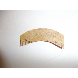 b9790 WW 2 US Army Airborne Tab Silver Bullion on red PIR Parachute A7B17