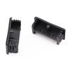 Xadnitu Plastic Strut Channel End Caps, Black PVC Metal Channel