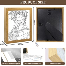 MeYuxg Creative Picture Frames, Anime Decorative Painting Satoru Gojo, Home Decoration for Living Rooms, Bedrooms and Cafes, Style 5