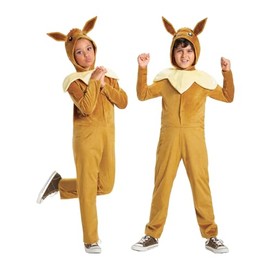 Disguise 109259G-EU-V2 Eevee Classic Jumpsuit Fancy Dress Costume, Unisex Children, Multi, 10-12 Years