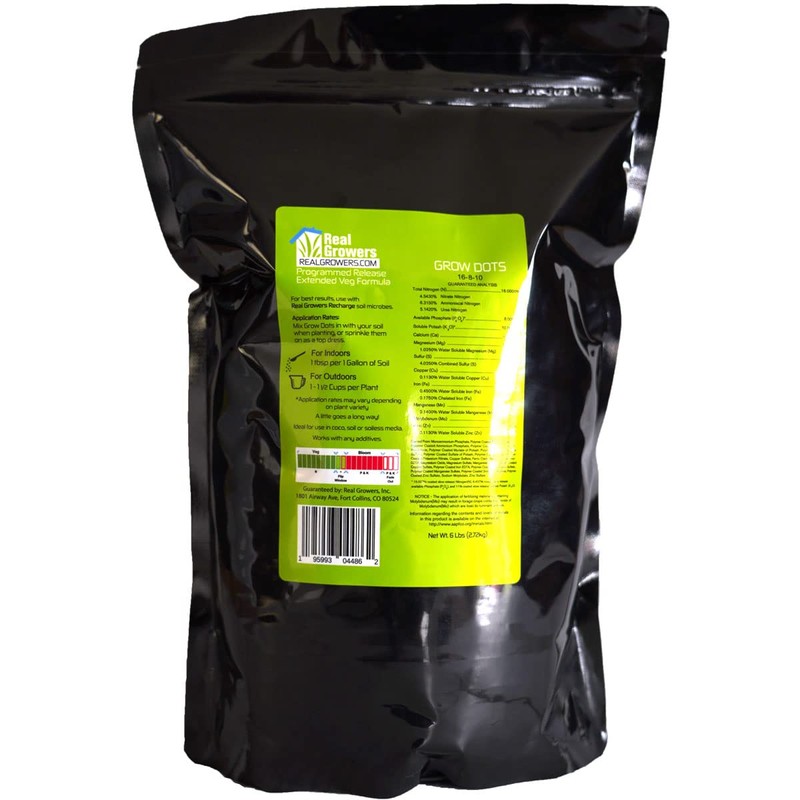 Grow Dots Extended Veg Plant Food, Single-Application, Programmed-Release Plant Nutrient