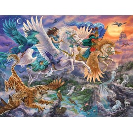 Erwachsenenpuzzle 2000 Teile - Auf dem Pegasus durch die Lüfte