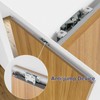 SMARTSTANDARD 30" Concealed Sliding Barn Door Hardware Kit with Soft
