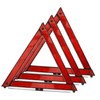 Healeved 3pcs Reflective Road Emergency Triangle Kit Warning Sign for