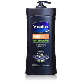 Vaseline Men Body and Face Lotion , 20.3 Ounce Bottle(Pack of 2)