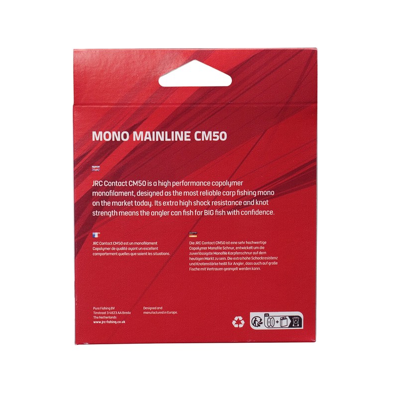 JRC Contact CM50 Monofilament Fishing Line, High Shock Resistance and