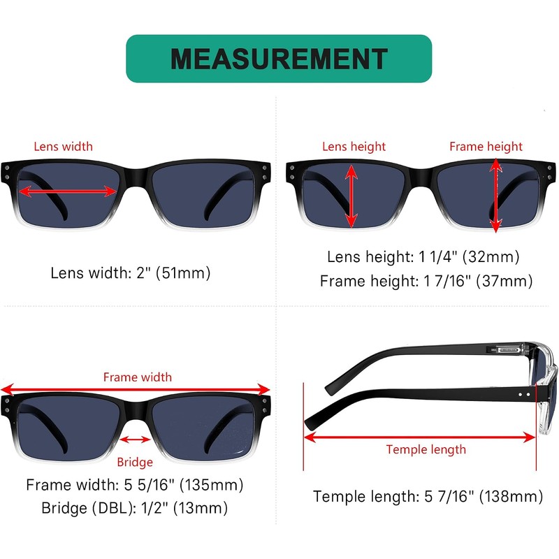 Eyekepper Paquete De 5 Gafas De Lectura Para Hombre Gafas