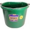 Fortiflex Flat Back Feed Bucket for Horses, 20-Quart, Green