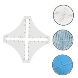 CORHAD Transparent Density Ruler for Quilting Safe Rounded Edges Accurate Measurement Tool for Knitting Weaving and Sewing Projects Household Quilting Templates