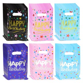 SAIIURV 60PCS Geschenktüten Kindergeburtstag Gastgeschenke, Cookie Partytüten, Kinder Candy Tüten zum Verpacken Geschenken，Plastiktüten für Mädchen Jungen Kinder Geburtstagsfeiern (60PCS)