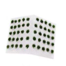 PJ15DG-1-NJP 50 Grass Deep Green Multi-Purpose Diorama Material Series Grass Uneven Plant Height 0.2 inch (5 mm) Building Model Decoration, Landscape, Boxyard Railroad Model