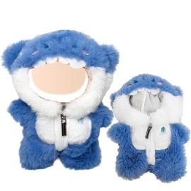 Doll Outfit Set for 17cm Dolls,Premium Handmade Clothes , Premium Fashion Plush Suit for Dolls Accessories Suit (NO Doll)（Blue）