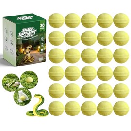30 Pack Powerful Snake Repellent Balls, Effective Snake Away Repellent for Outdoors, Snake Repellent for Yard Lawn Garden Camping, Easy to Use Snake Repellent Outdoor Use, Long Lasting Snake Deterrent