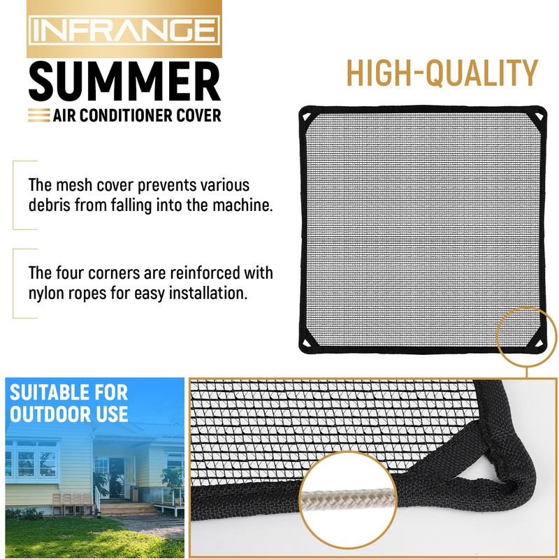 INFRANGE 32"x32" Mesh Air Conditioner Covers for Outside Units A/C
