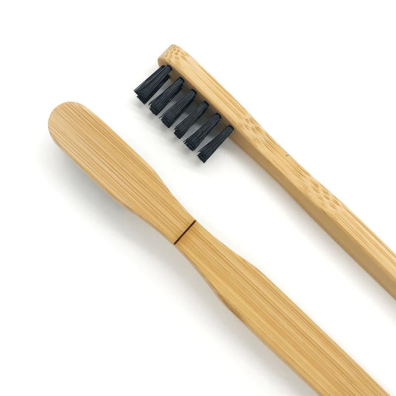 Akamai Bamboo Bass Toothbrush - Soft BPA-Free Bristles, Compostable, 2