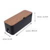 Angoily 1pc Creative Wire Organizer Box for and Cables Holder