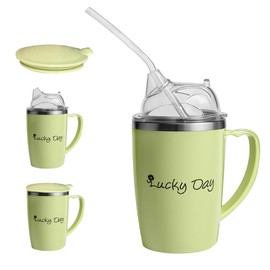 XPJBKC Adult Sippy Cups for The Elderly Non Spill, 3 in 1 Sippy Cup for Adults, 350ml Anti Choke Spill Proof Cups with Lid and 30cm Straw, Beakers for Elderly for Disabled Adults Drinking Aids