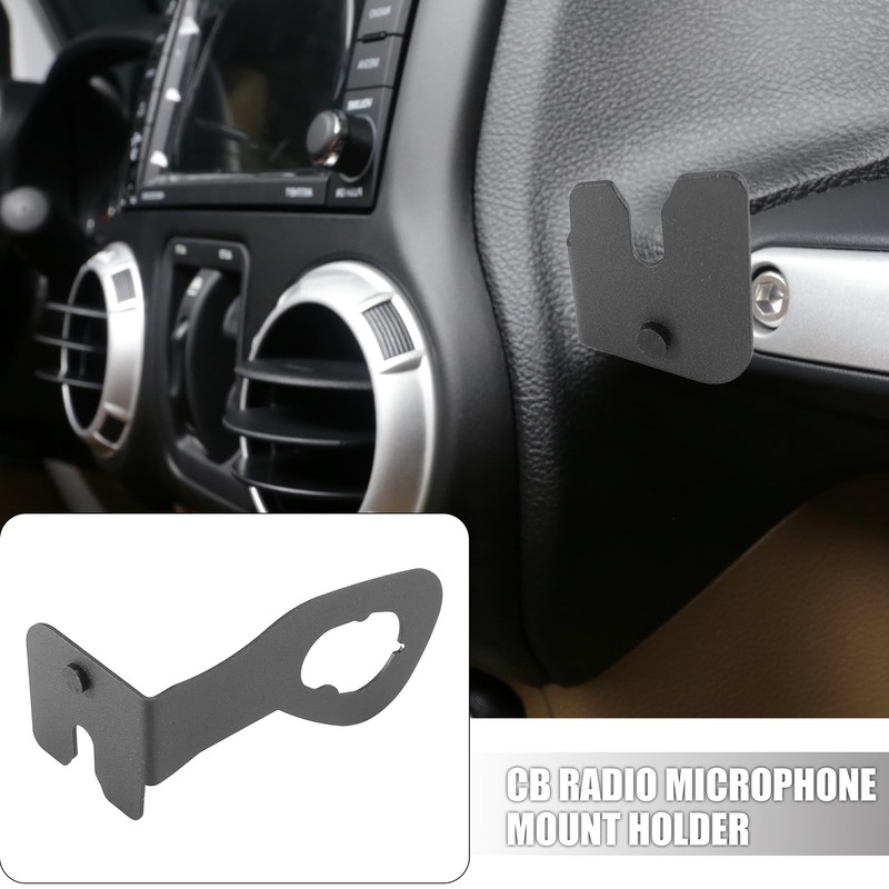 X AUTOHAUX Car CB Radio Microphone Holder Car Mounting Bracket