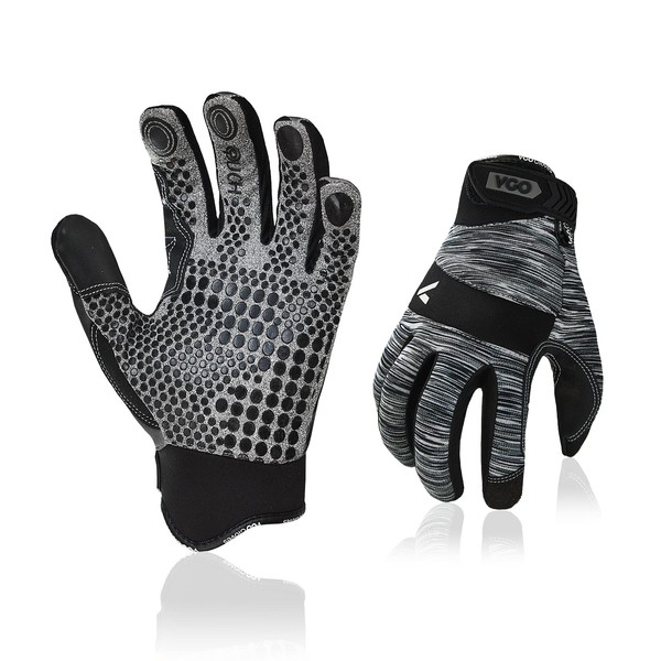 Vgo... 1-Pair Work Glove, High Dexterity Synthetic Leather with Silicone