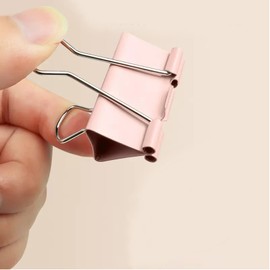 Mo Landi Paper Binder Clips for Office, Home and School Supplies, 1.6 inch, 24 Pcs