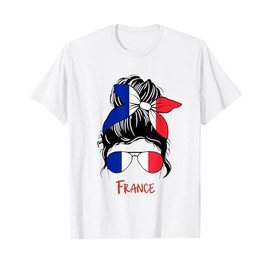 France Girl French girl France woman flag T-Shirt