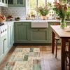 BILEEHOME Boho Kitchen Rug Washable,4x6 Non Slip Small Area Rug