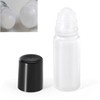 3 Pcs 30ml Frosted Glass Roll On Bottles Deodorant Container