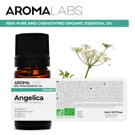 Bio - Angelica Essential Oil - 5mL - 100% Pure, Natural, Chemotyped and AB Certified - AROMA LABS (French Brand)