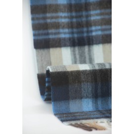 REALITY&FANTASY Cashmere and 100% soft Lambs Wool Plaid Tartan Winter Scarf for Men and Women