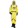 EraSpooky Yellow Hazmat Suit with Gas Mask